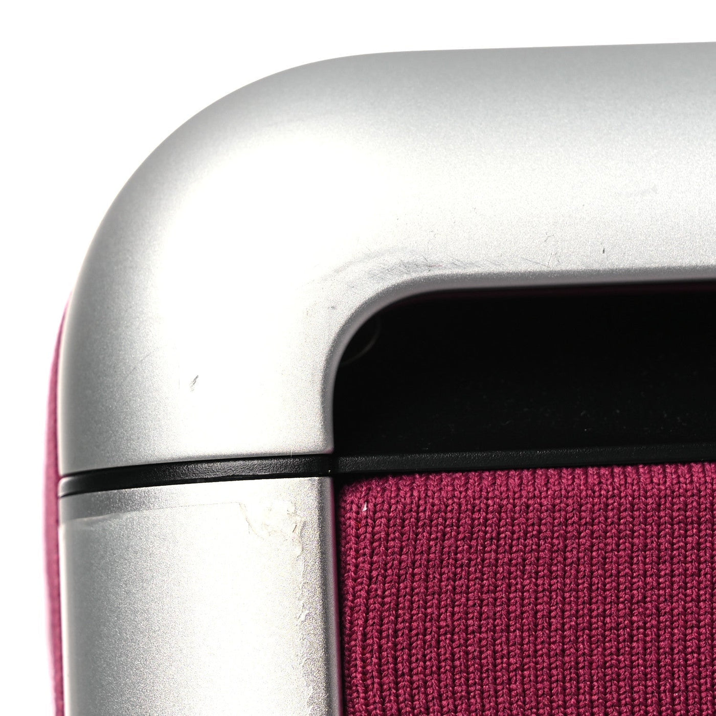 LOUIS VUITTON KNIT MONOGRAM HORIZON SOFT 55 SUITCASE FUCHSIA