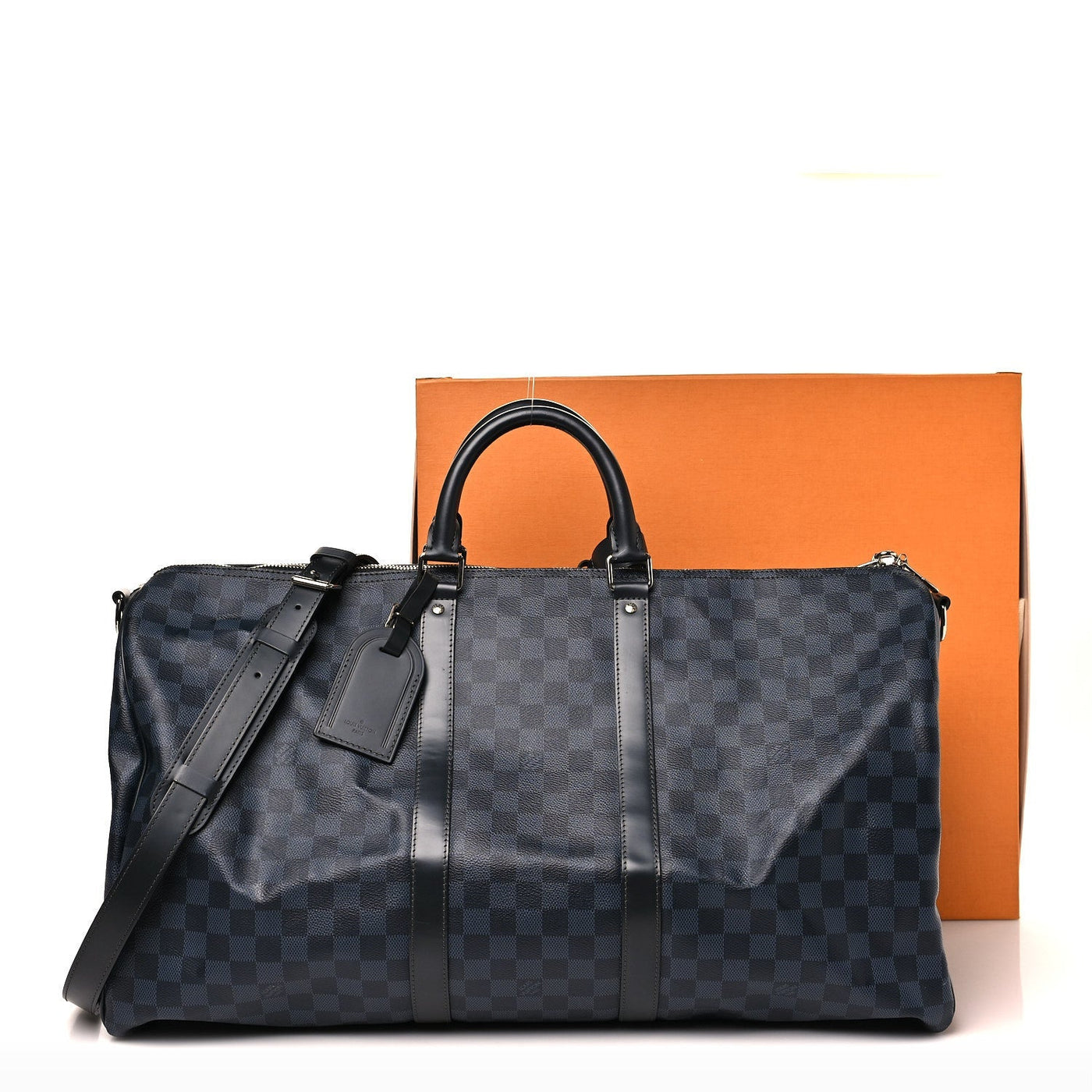 LOUIS VUITTON DAMIER COBALT KEEPALL BANDOULIERE 55